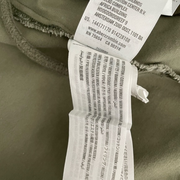 Abercrombie & Fitch Army Green Cargo Utility Twill Jacket - Picture 3 of 6